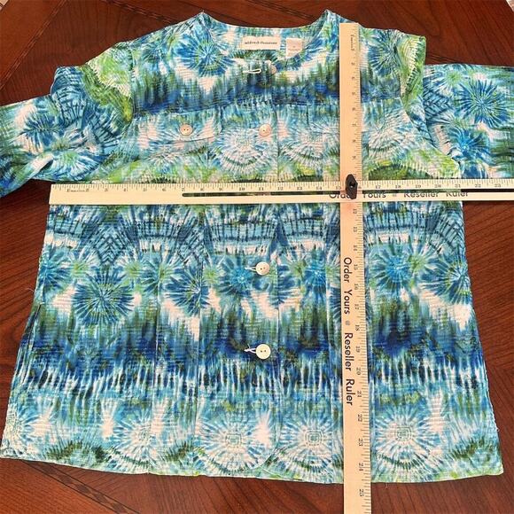 Alfred Dunner‎ Women's Jacket Multicolor Size 12 3/4 Sleeve Button Closure - Picture 12 of 15